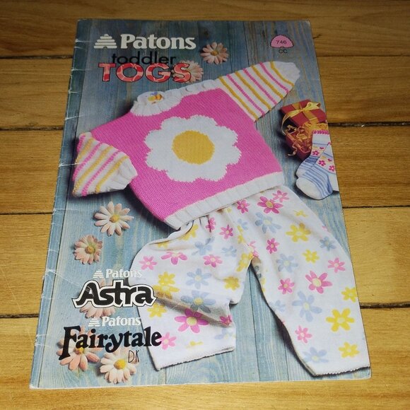 Patons Beehive Other - Toddler Togs w/ Astra & Fairytale DK (Beehive Patons #746, 1997)